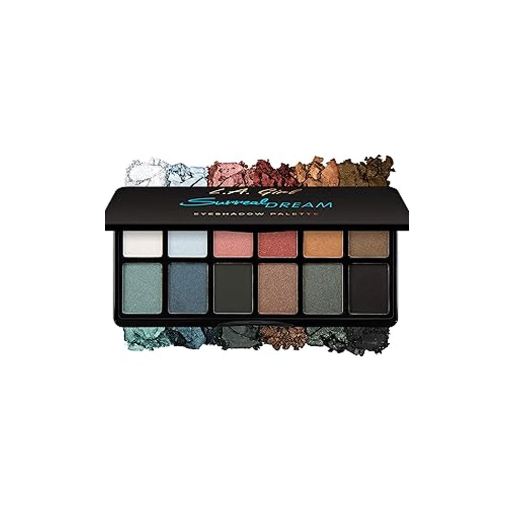 L.A. Girl Fanatic Eyeshadow Palette, GES416 Surreal Dream, 12-Pack